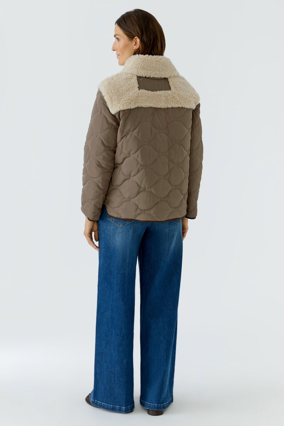 Oui Light Brown/Stone Reversible Jacket