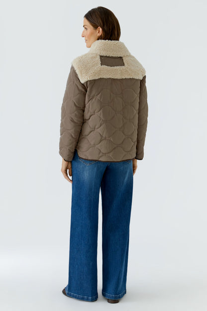 Oui Light Brown/Stone Reversible Jacket