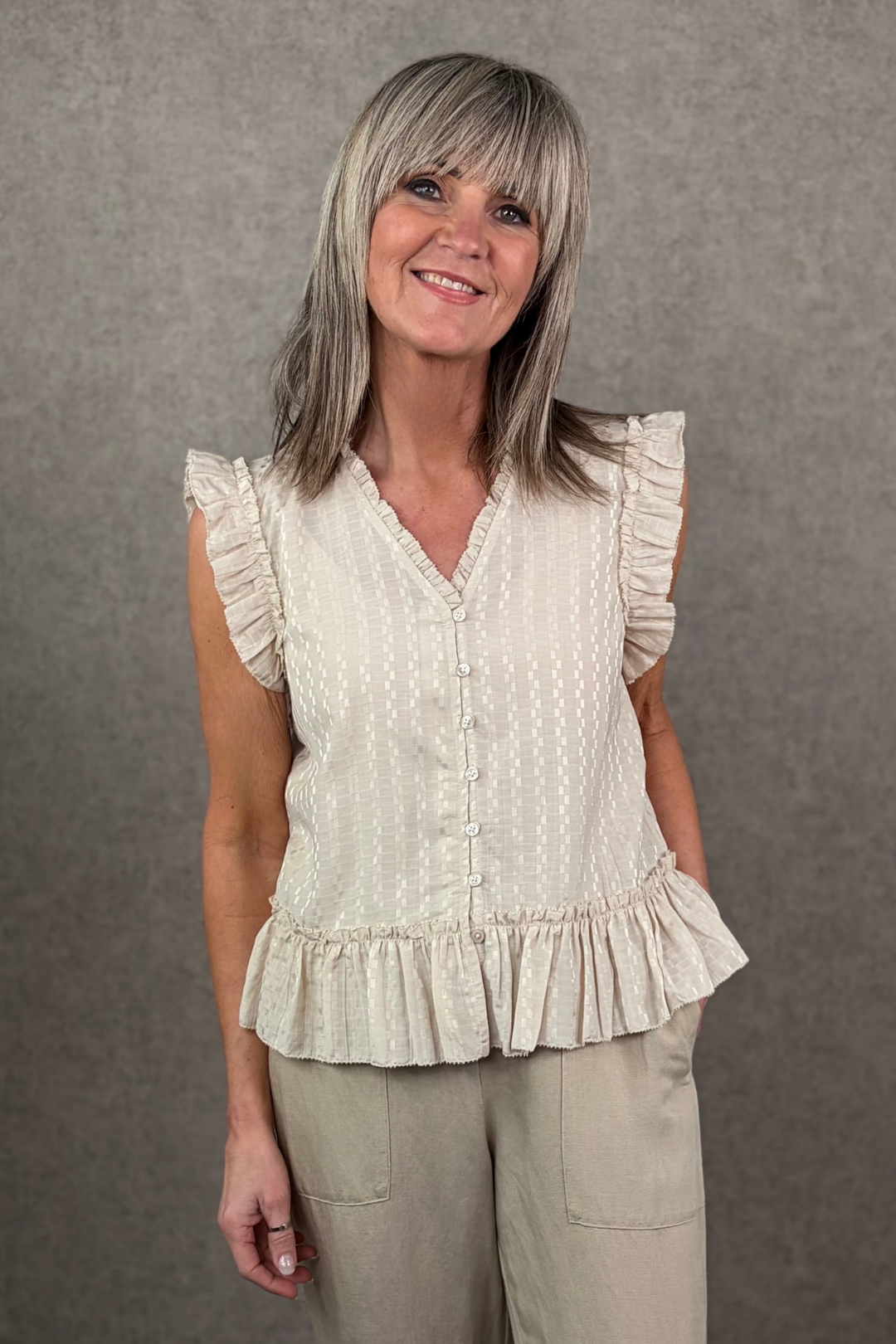 Part Two Aneka Oatmeal Blouse