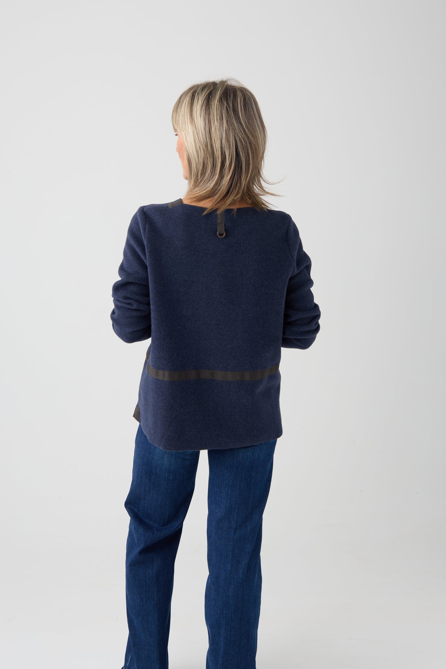 HS Evening Blue Jumper w/Band at Waist
