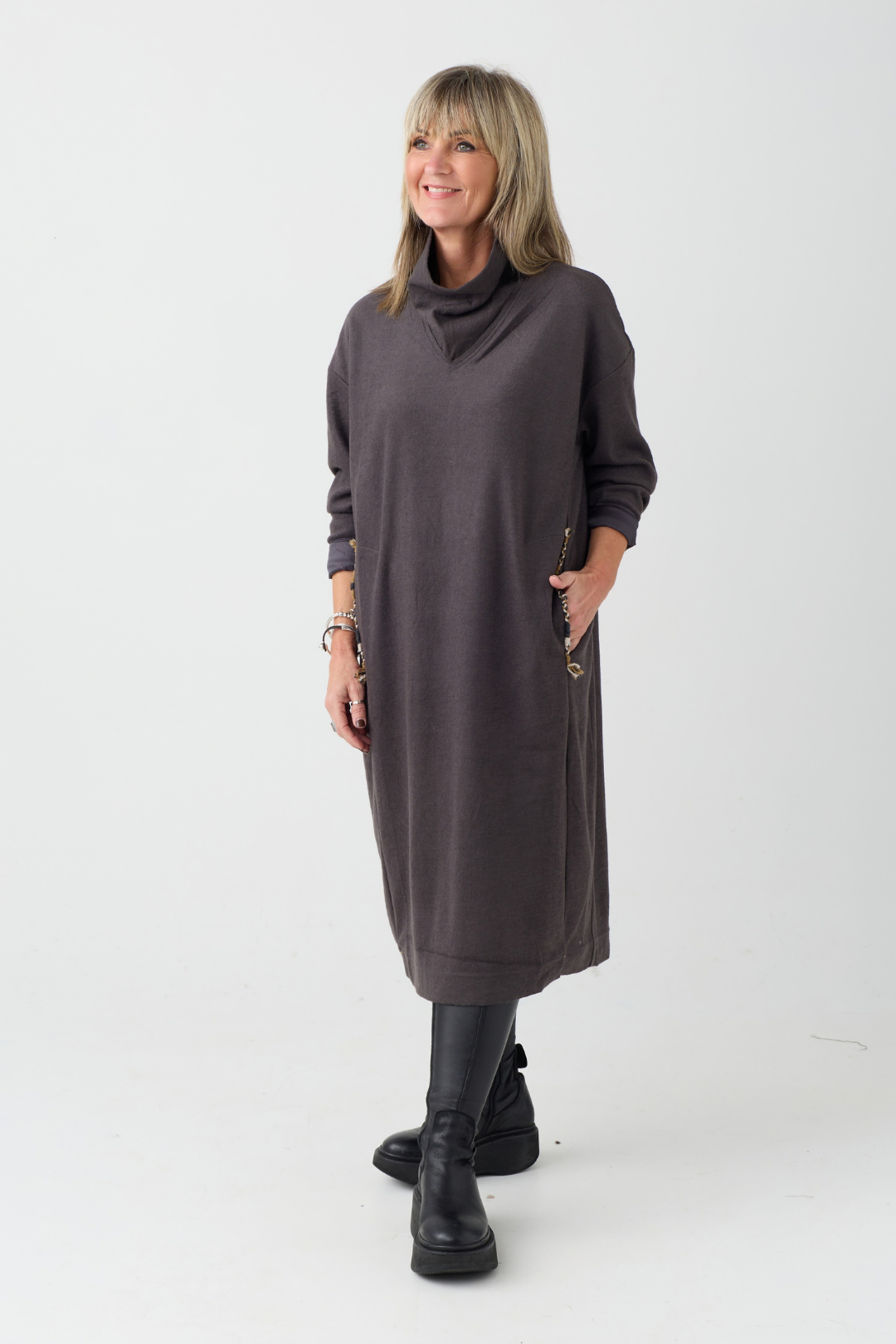 el2 Dark Grey Dress 3034