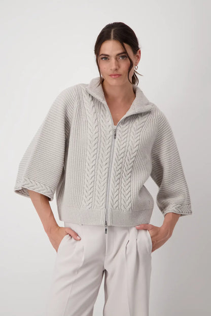 Monari Moon Cardigan with Wide Sleeves