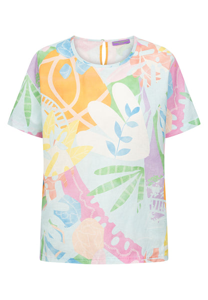 FF Rose Abstract Print Top