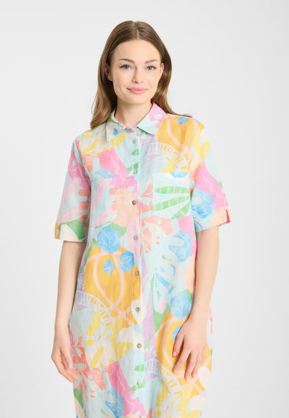 FF Rose Abstract Print Dress
