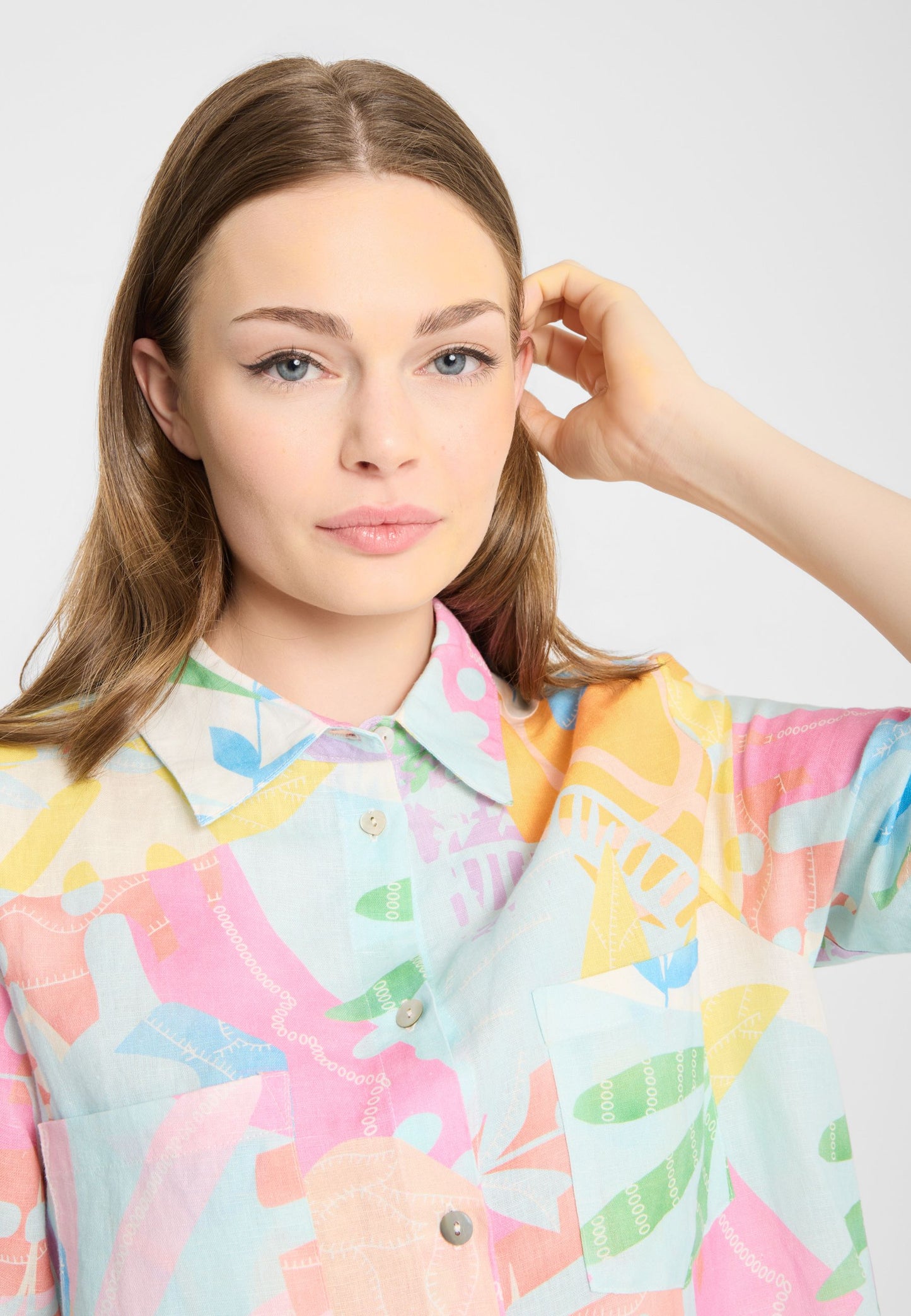 FF Rose Abstract Print Dress