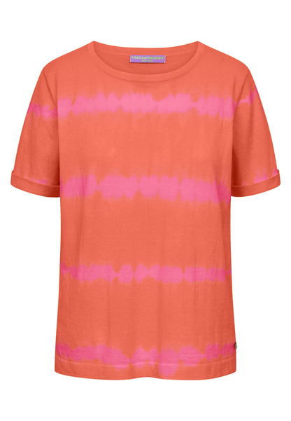 FF Tiger Orange SS Knit Top