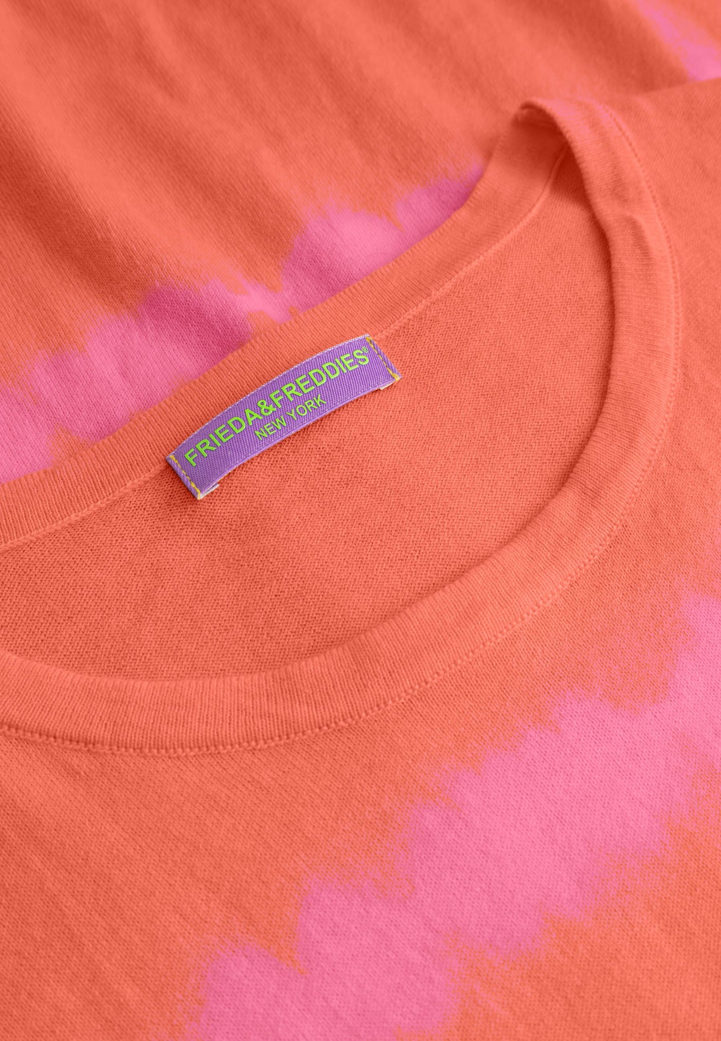 FF Tiger Orange SS Knit Top