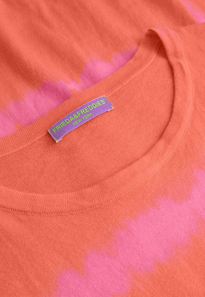 FF Tiger Orange SS Knit Top