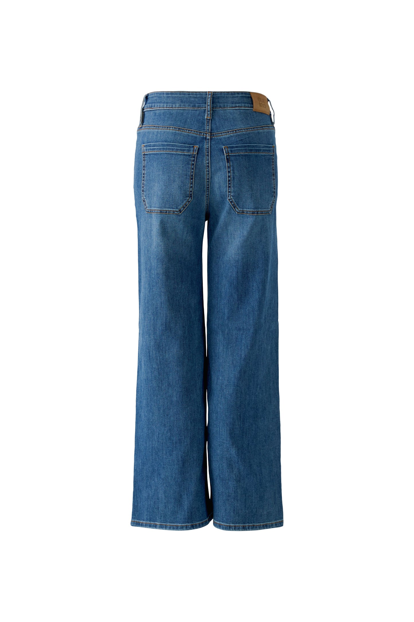 Oui Bright Blue Denim Straight Jeans