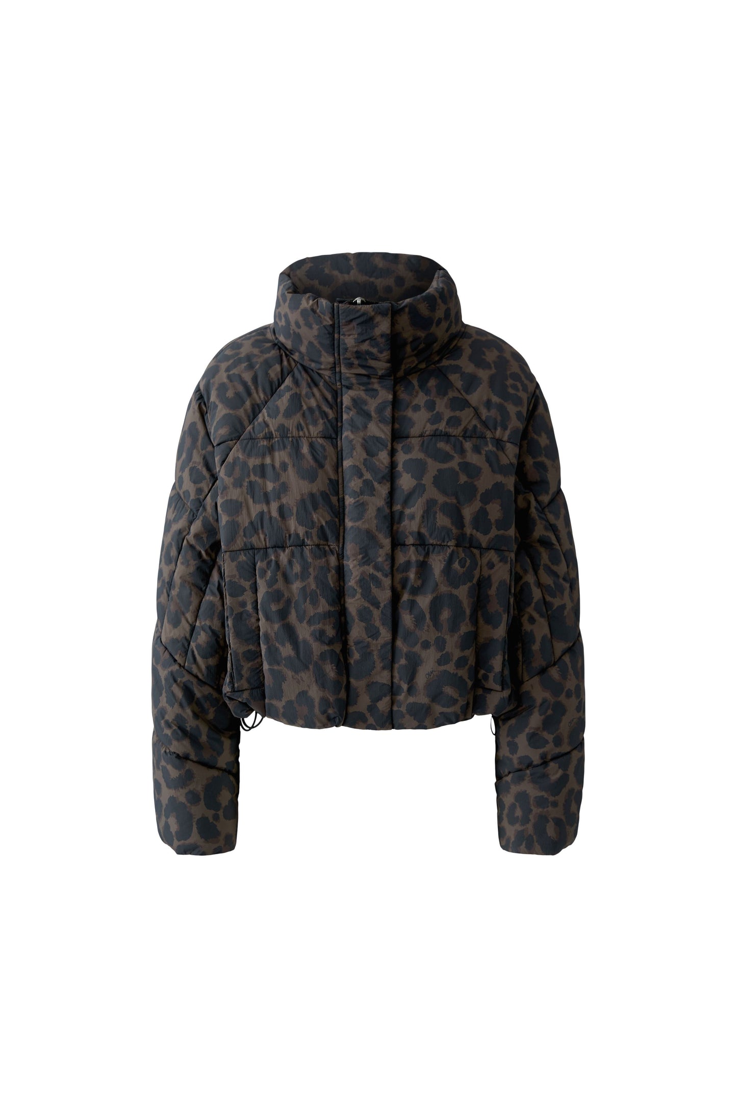 Oui Dark Brown/Grey Animal Print Jacket