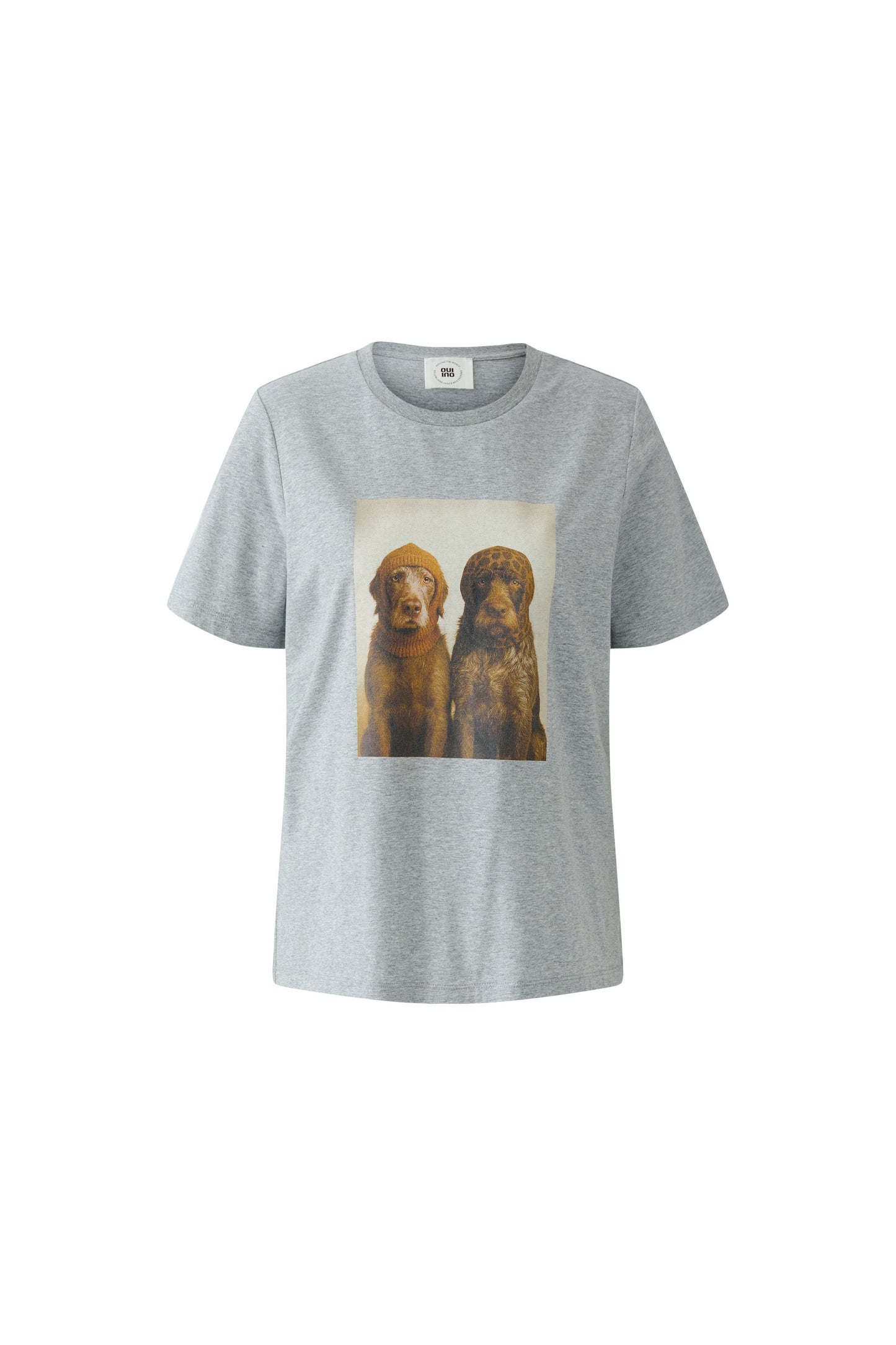 Oui River/Stone Dog Print T-Shirt