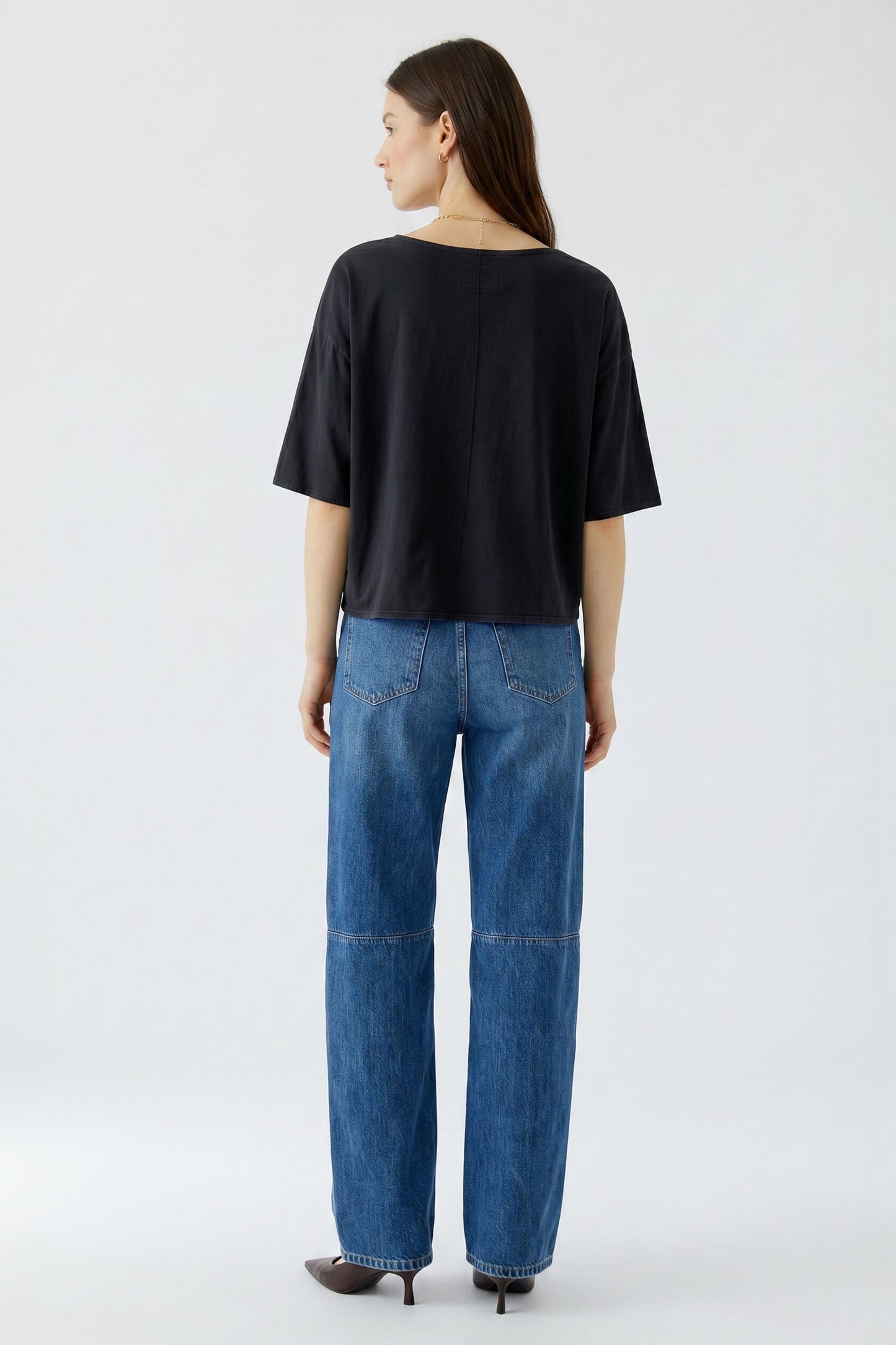 Oui Washed Out Black Voyage T-Shirt