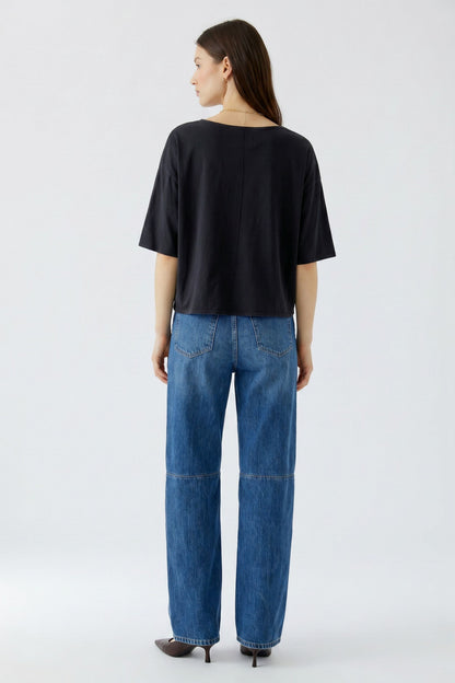 Oui Washed Out Black Voyage T-Shirt