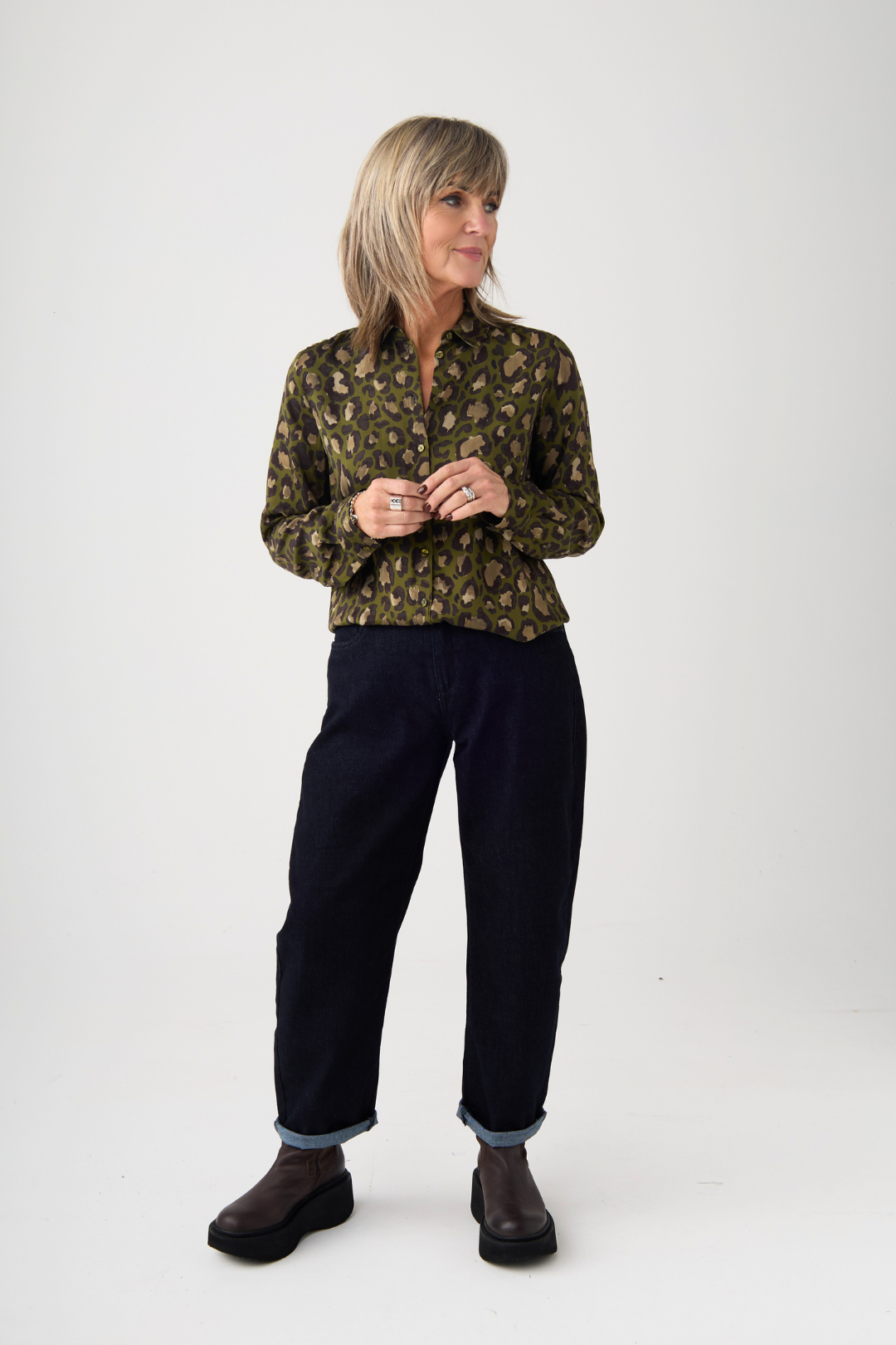 Mac Danni Dark Rinsed Barrel Jeans