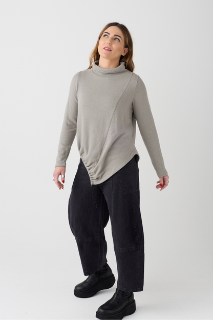 Lurdes Bergada Soft Green Long Sleeve Top