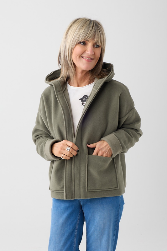 HS Dusty Green Sporty Cardigan