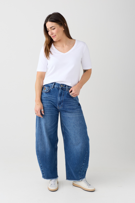 HEYANNO Trooper Loop Medium Blue Jeans