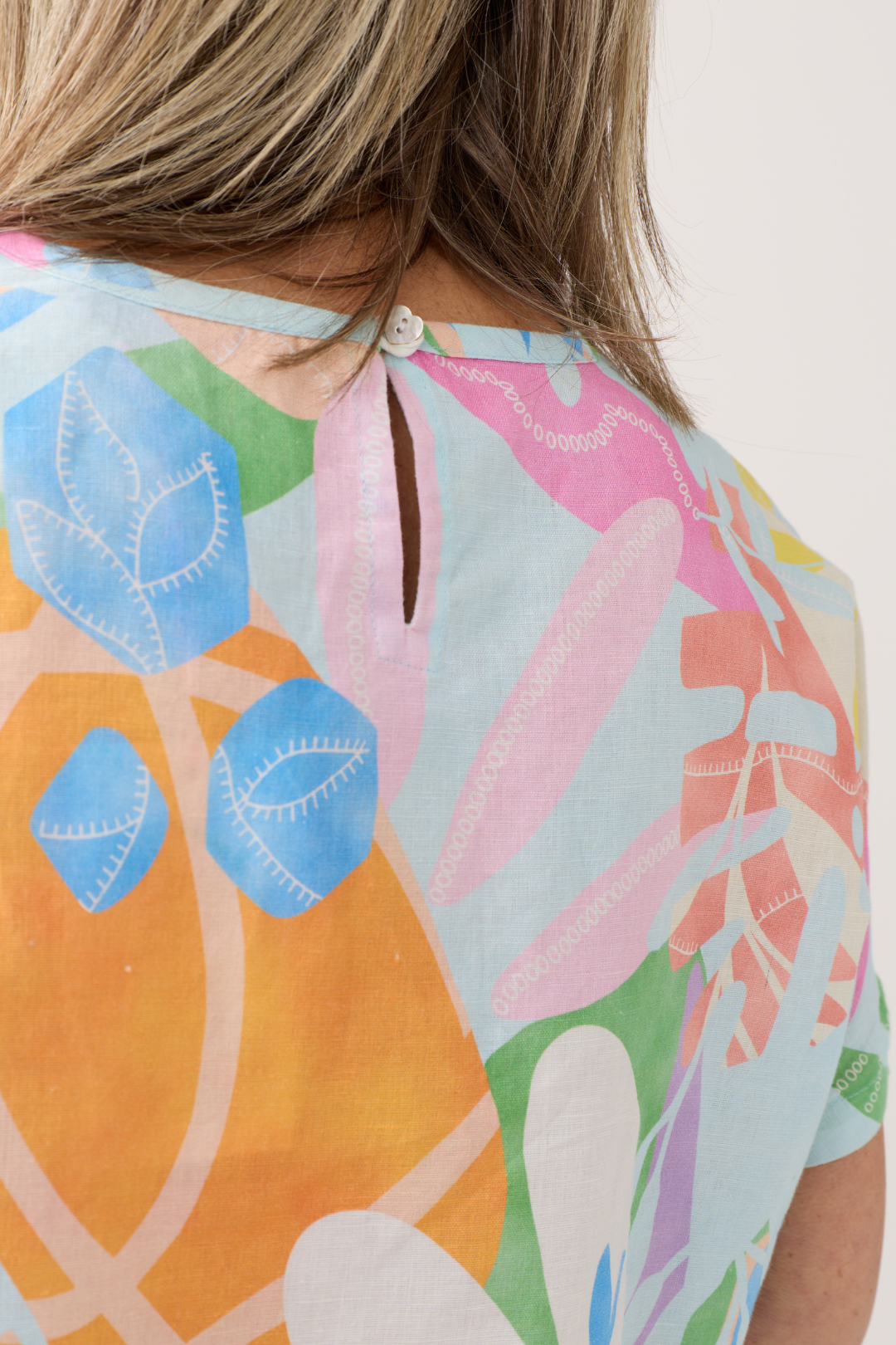FF Rose Abstract Print Top