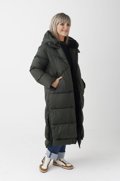 FF Olive/Black Thermolite Padded Coat