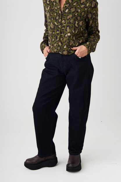 Mac Danni Dark Rinsed Barrel Jeans