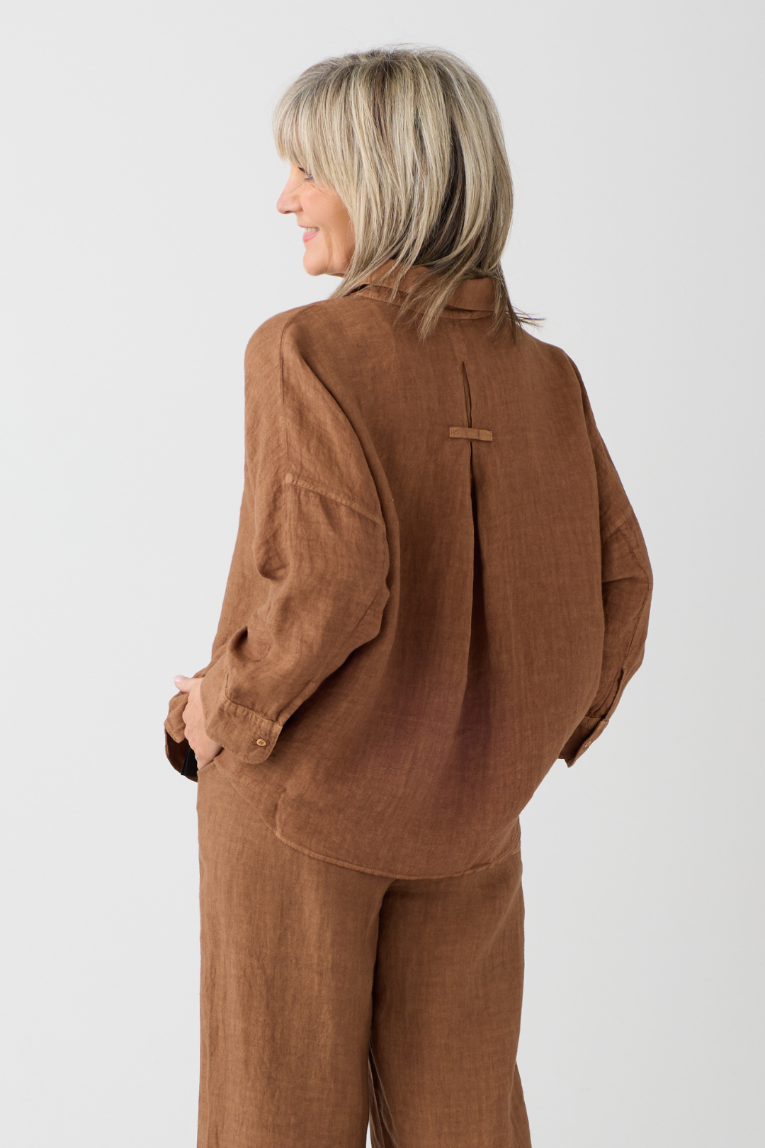 Oui Partridge Linen Blouse