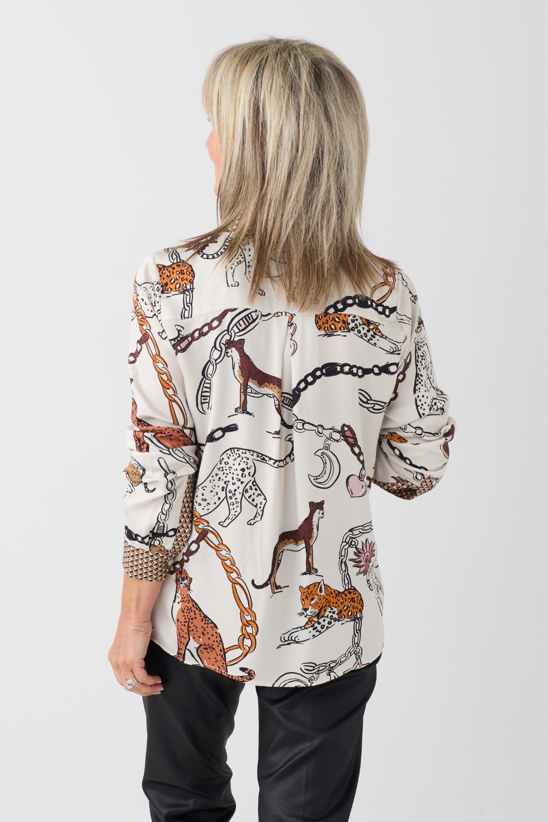 Milano Sand Print Blouse