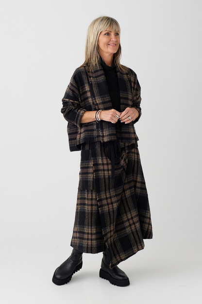 el2 Black/Brown Check Jacket 5079
