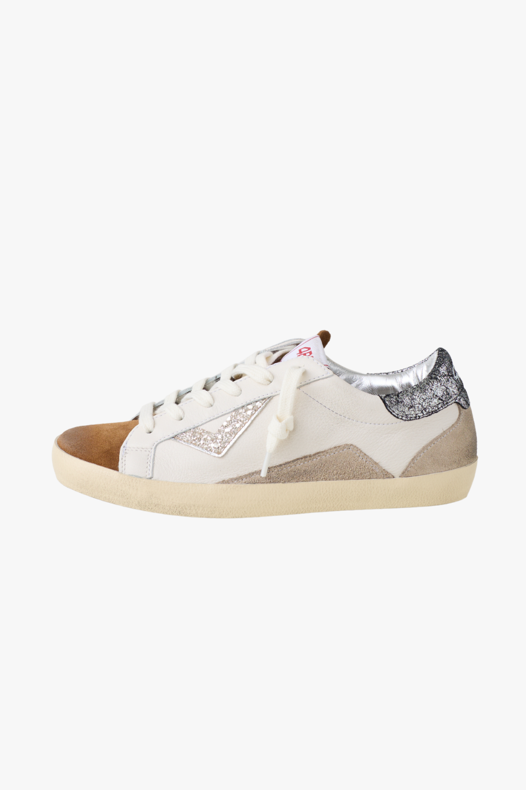 4B12 Suprime White/Brown Trainer