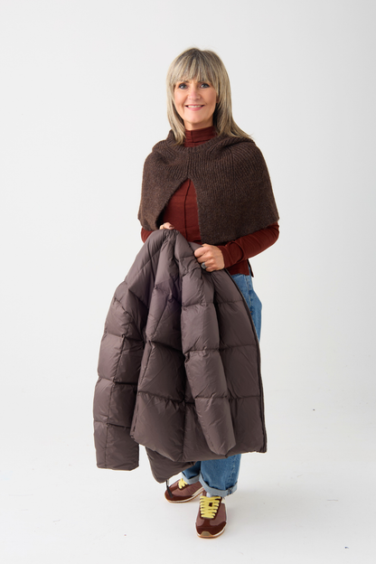 el2 Dark Brown Coat w/Snood
