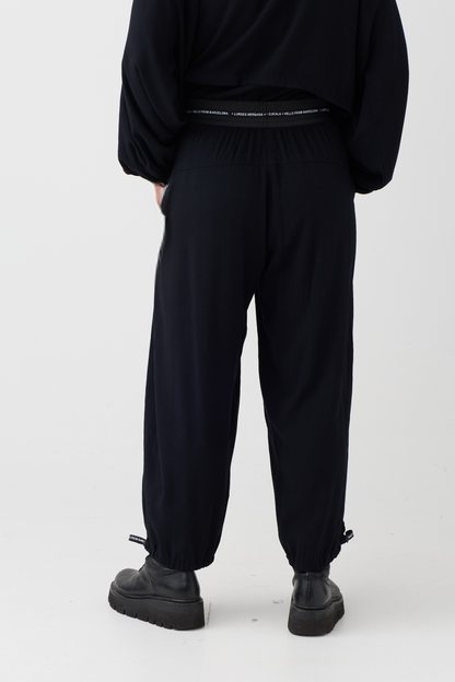 Lurdes Bergada Black Toggle Hem Trouser 330