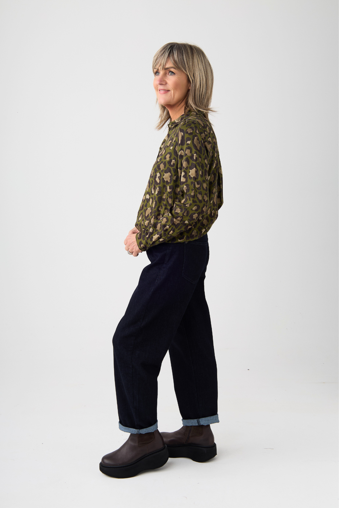 Mac Danni Dark Rinsed Barrel Jeans