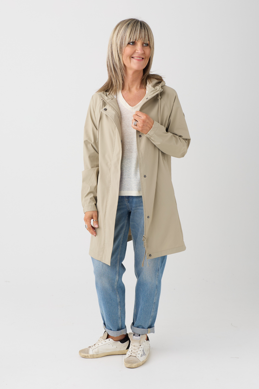 Tanta Neboa Stone Grey Raincoat