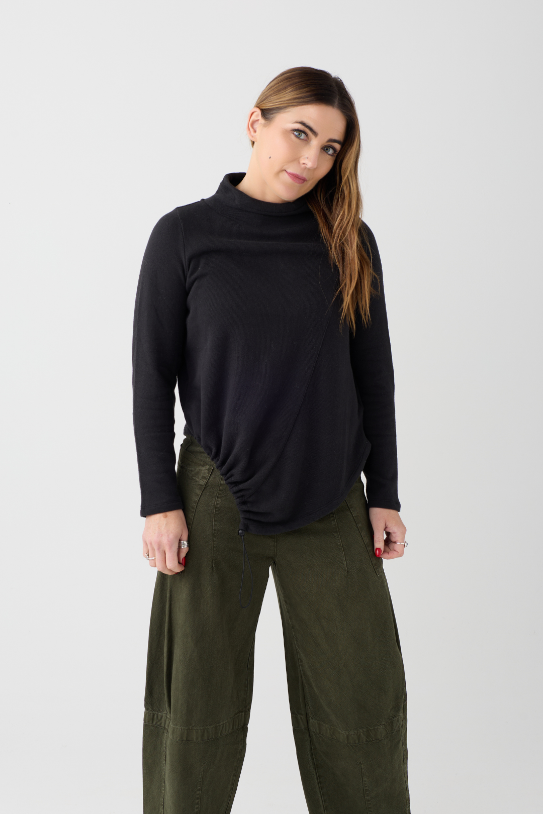 Lurdes Bergada Black Long Sleeve Top