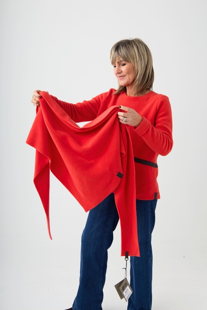 Henriette Steffensen Tomato Triangle Scarf