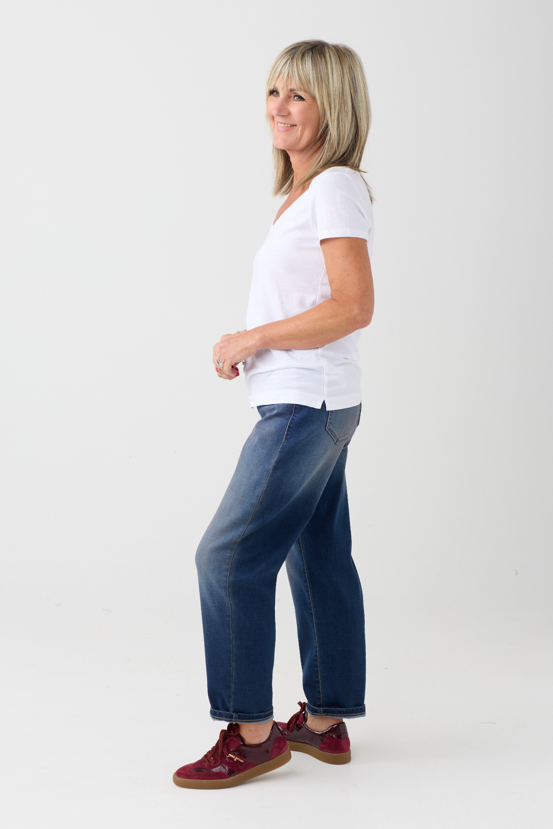 Mac Danni Stormy Mid Blue Barrel Jeans
