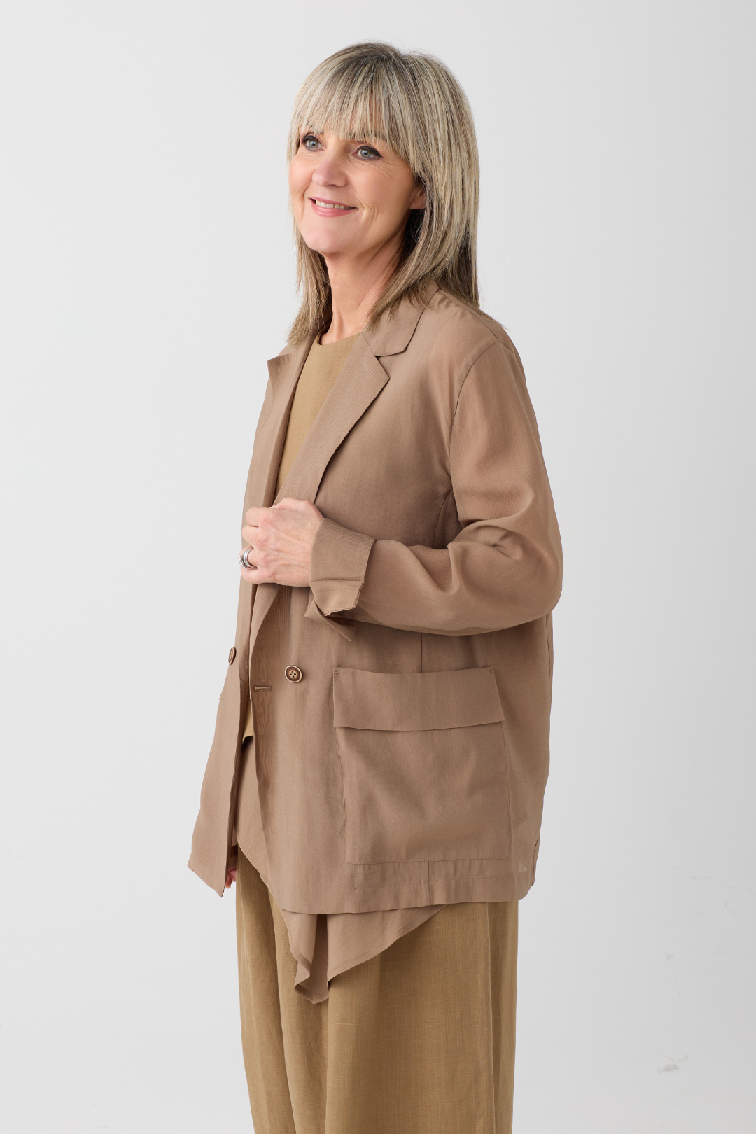 el2 Camel Sheer Blazer 5002