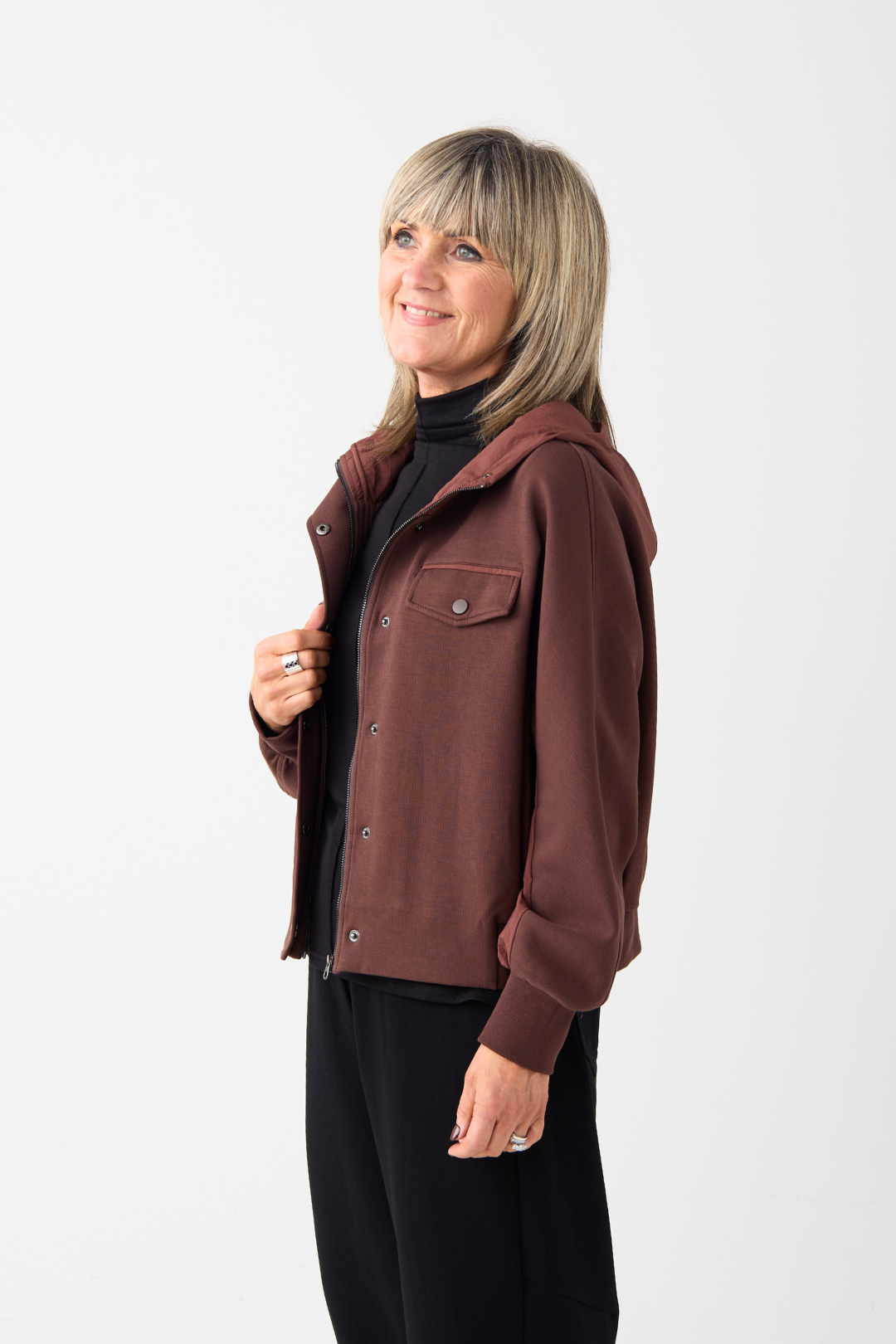 el2 Brown Hooded Jacket