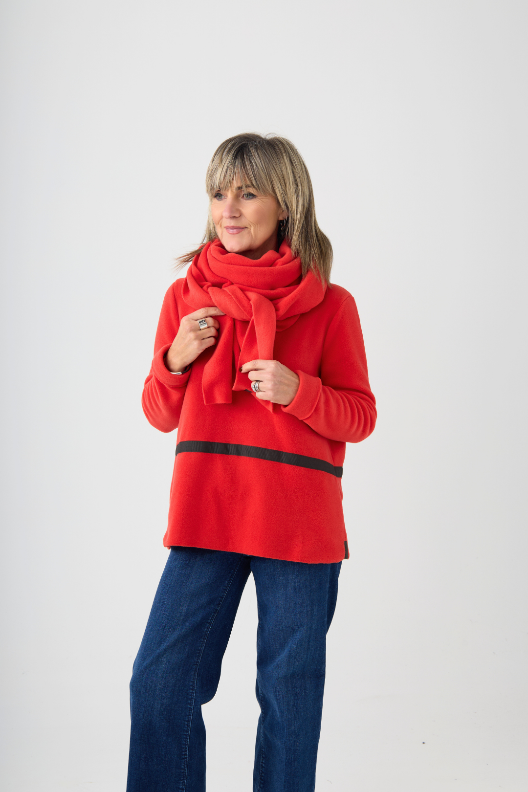 Henriette Steffensen Tomato Triangle Scarf