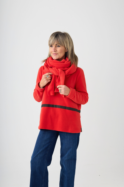 Henriette Steffensen Tomato Triangle Scarf