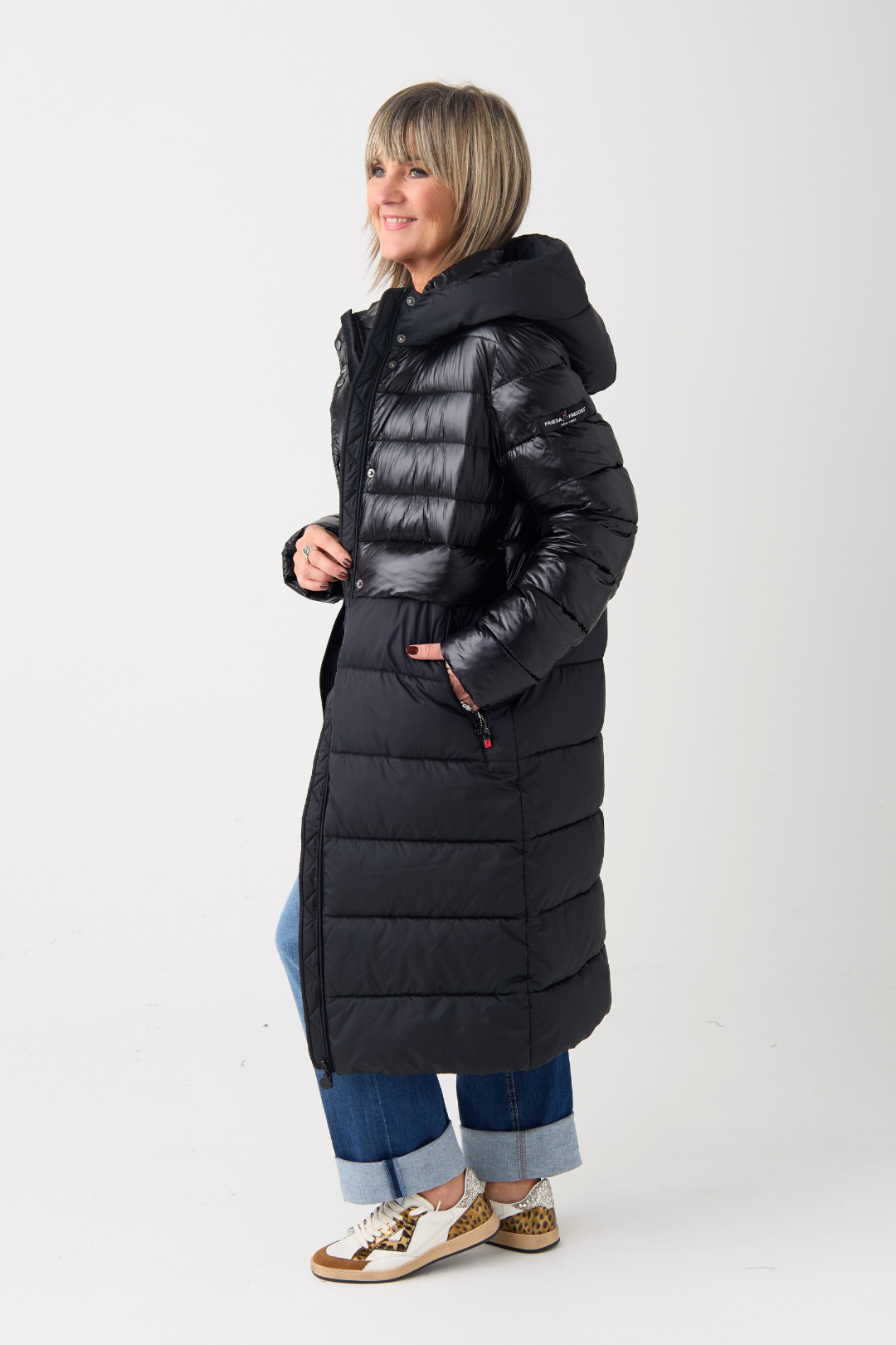 FF Black Contrast Thermolite Coat