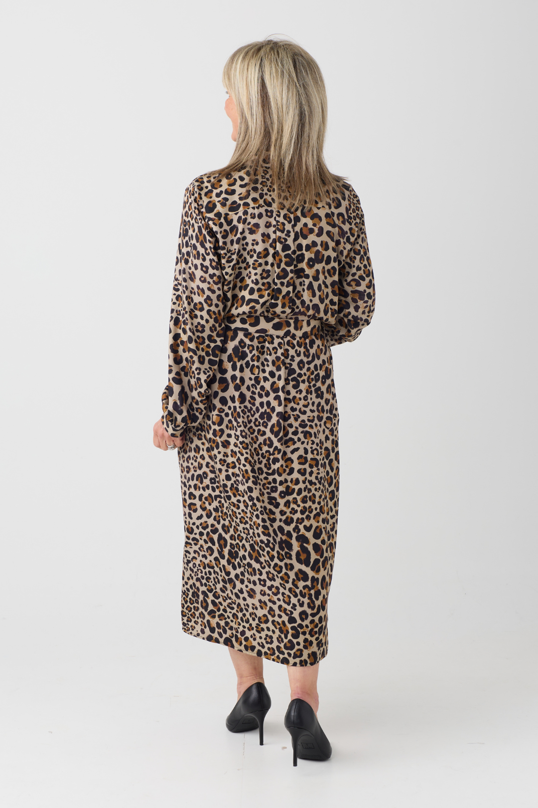 Milano Caramel Animal Print Dress