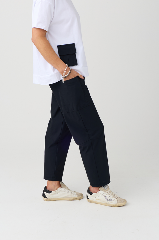 Naya Black Slim Leg/Patch Pocket Trouser