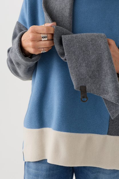 HS Blue/Kit/Gray Jumper w/Scarf 1412