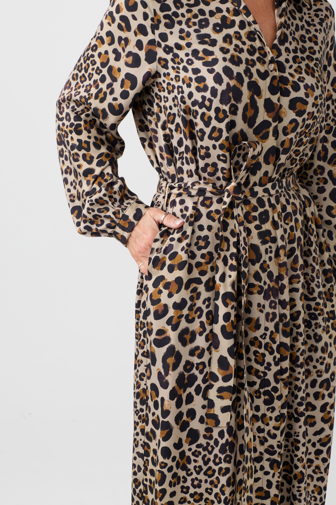 Milano Caramel Animal Print Dress