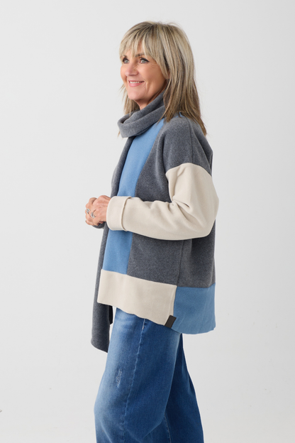 HS Blue/Kit/Gray Jumper w/Scarf 1412