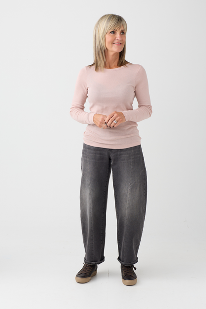 Margittes Dusty Pink Long Sleeve Top