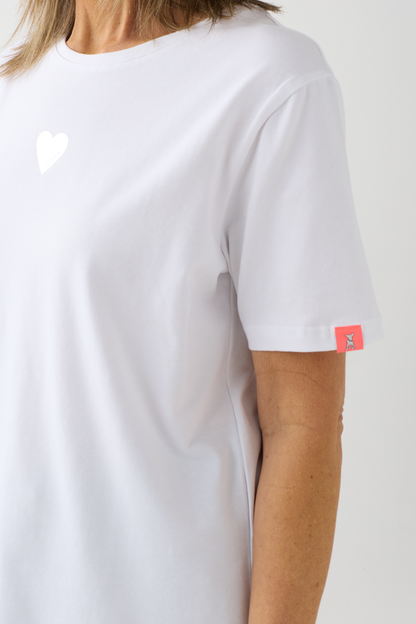 FF White/Silver Heart T-Shirt