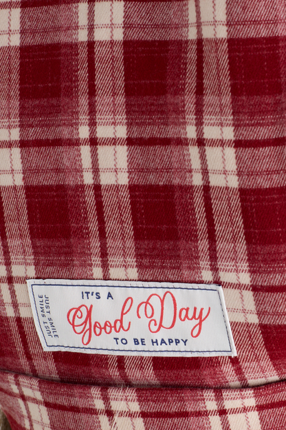 TSP Red/Navy Checked/Rhinestone Shirt
