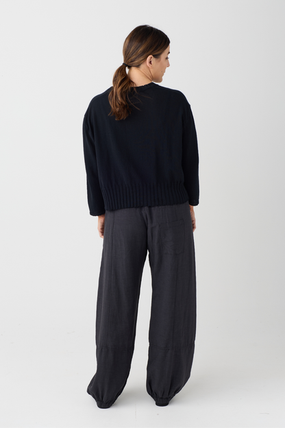 Lurdes Bergada Black Cuff Trouser