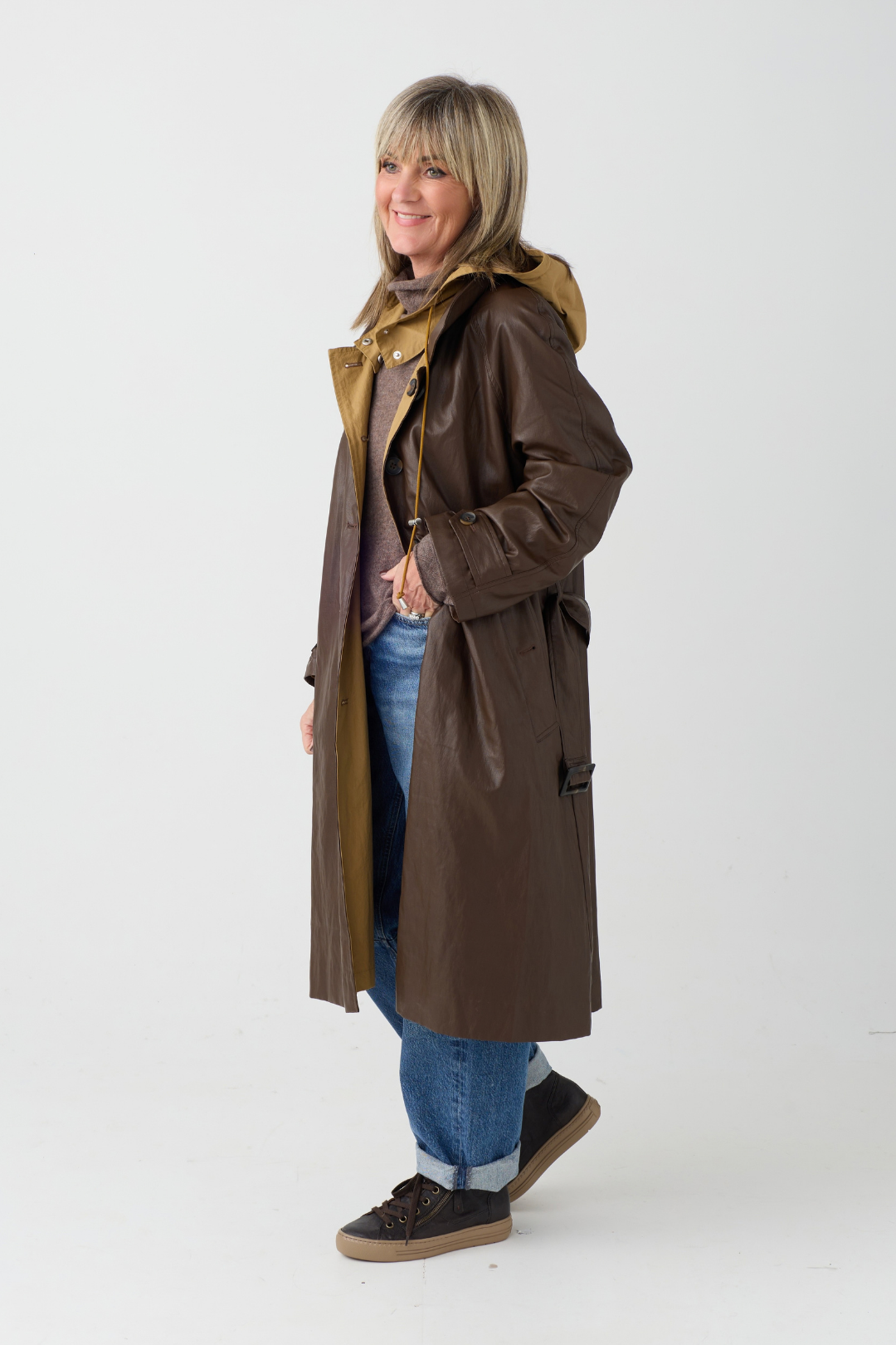 el2 Brown/Camel Reversible Coat 6024